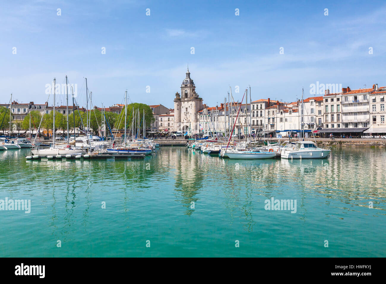 El Puerto Viejo, La Rochelle, Poitou Charentes, Francia Foto de stock