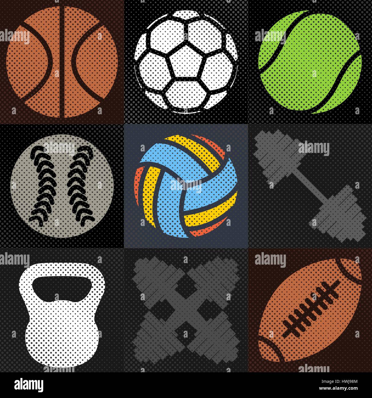 Halftone background basketball fotografías e imágenes de alta resolución -  Alamy