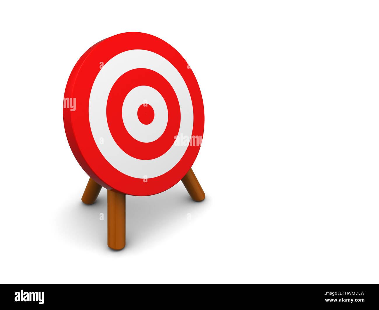 Ilustración 3d de dardos o tiro con arco blanco, sobre fondo blanco  Fotografía de stock - Alamy