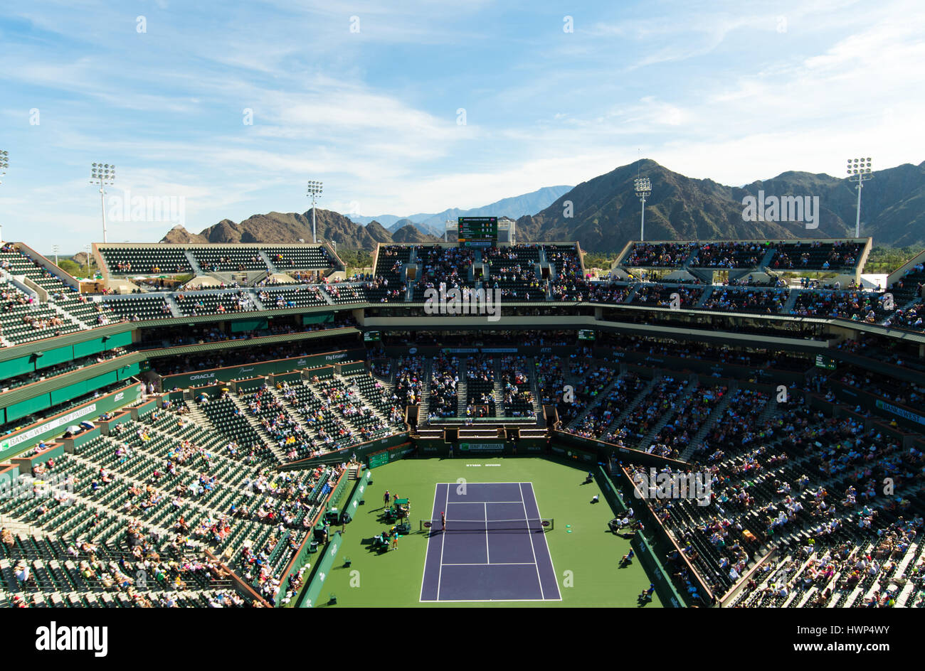 Indian Wells, Estados Unidos. El 14 de marzo, 2017. El ambiente en el 2017 BNP Paribas Open WTA Premier torneo obligatorio © Jimmie48 Fotografía Foto de stock