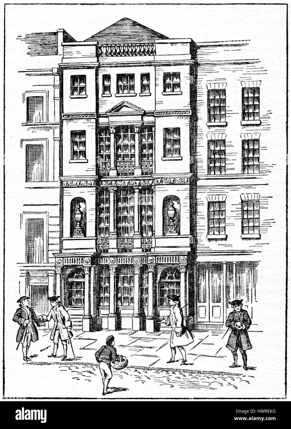 London coffee house 18th century fotografías e imágenes de alta