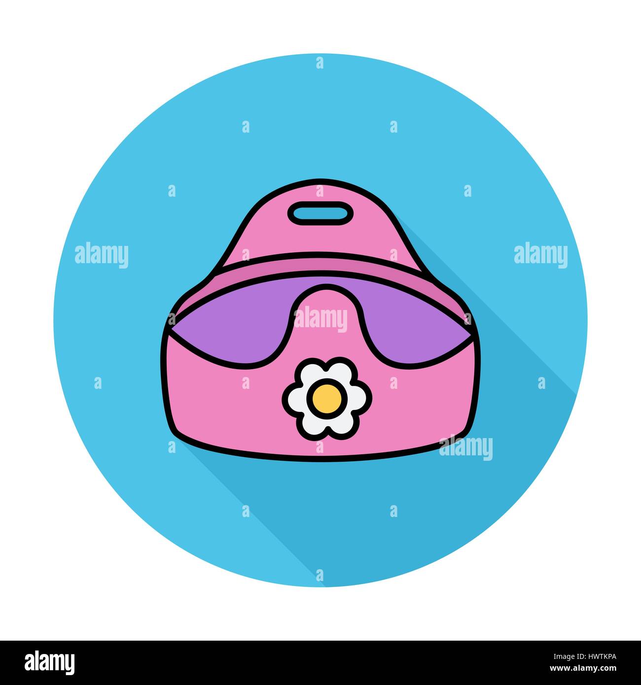 Icono del orinal. Vector plana icono relacionado con larga sombra para ...