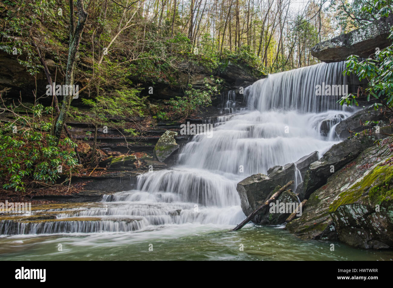 La apartada Laurel Creek Falls del Gauley River National Recreation