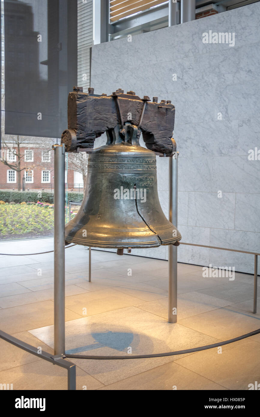 Liberty Bell - Philadelphia, Pennsylvania, EE.UU. Foto de stock
