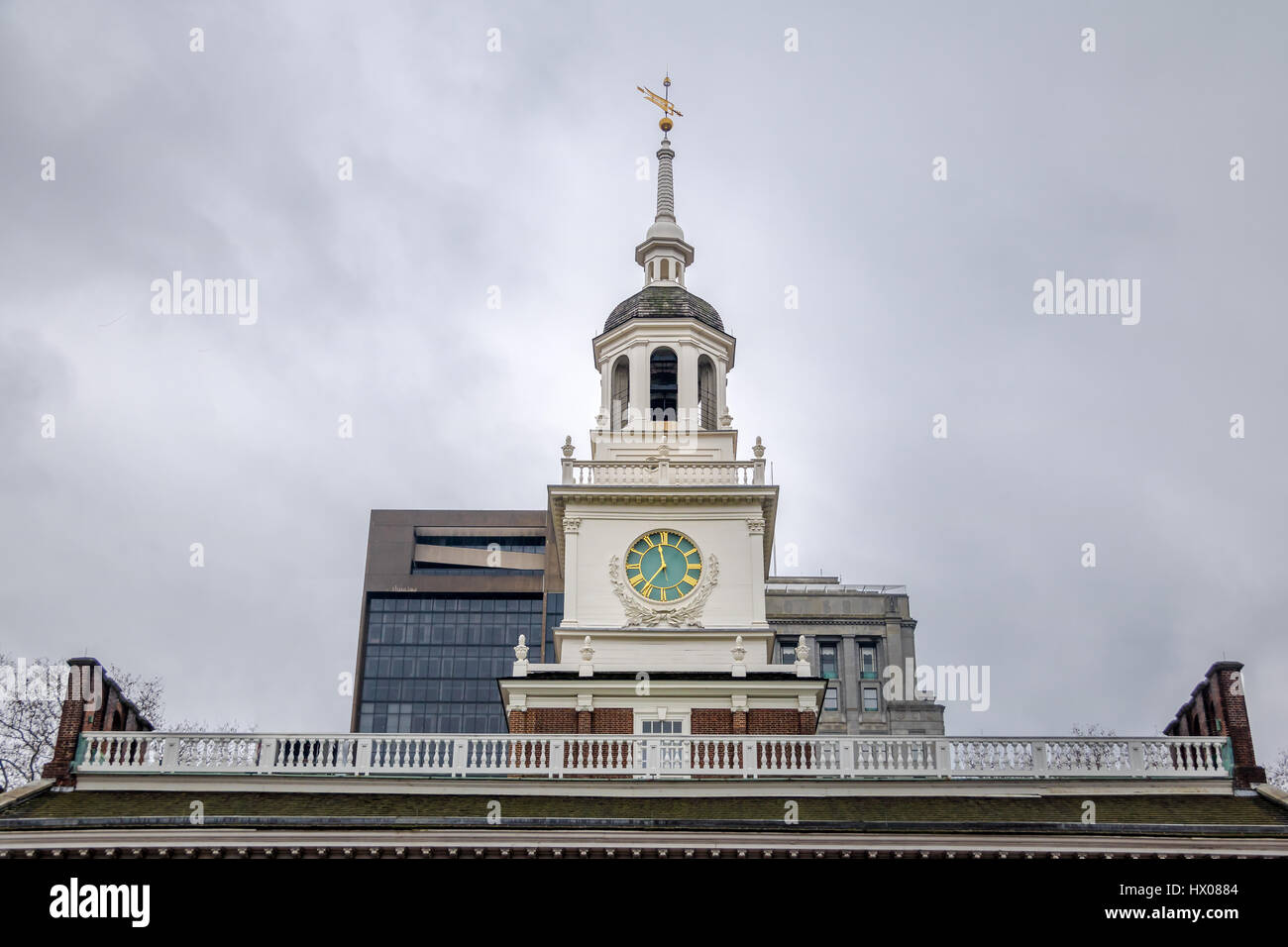 El Salón de la independencia - Philadelphia, Pennsylvania, EE.UU. Foto de stock