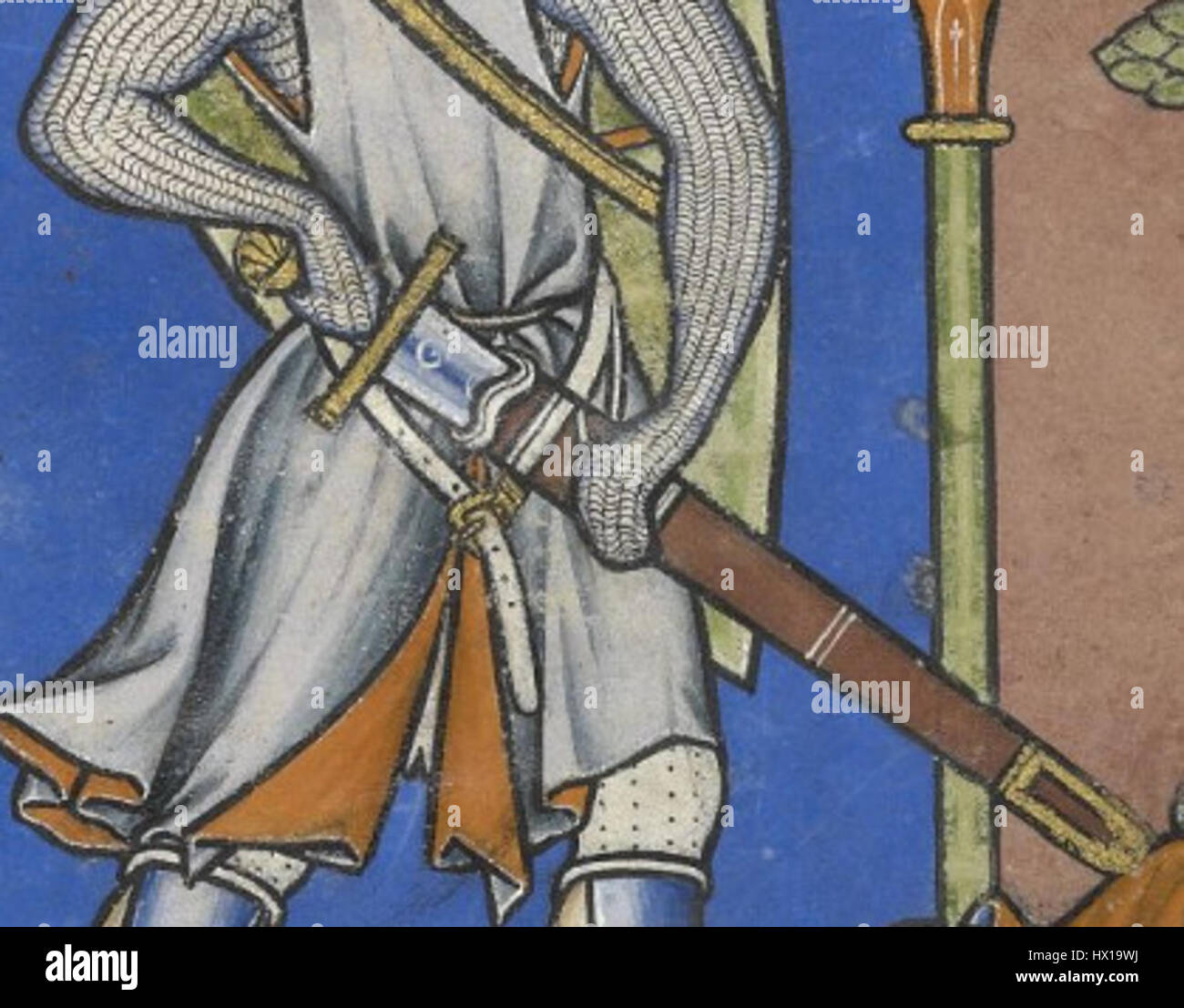 La espada de Goliath morgan biblia 28v Fotografía de stock - Alamy