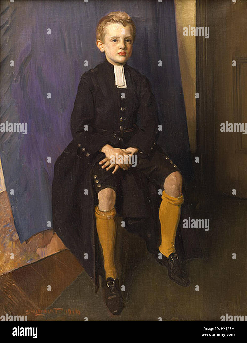 Lambert constante como un muchacho de Blue Coat. Foto de stock