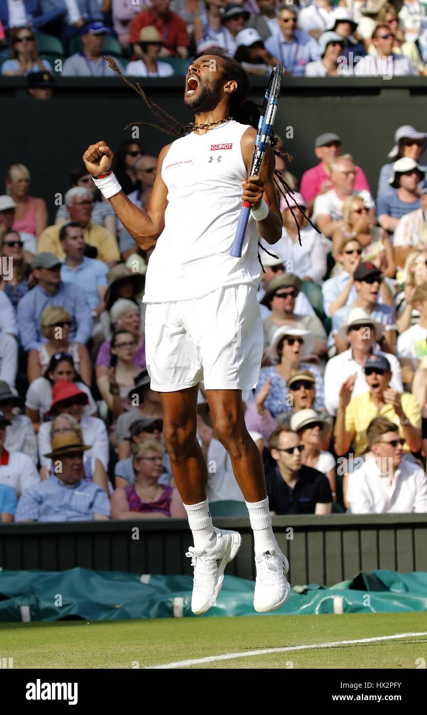DUSTIN BROWN, jugador de tenis del All England Club de Tenis de Wimbledon en Londres, Inglaterra, 02 de julio de 2015 Foto de stock