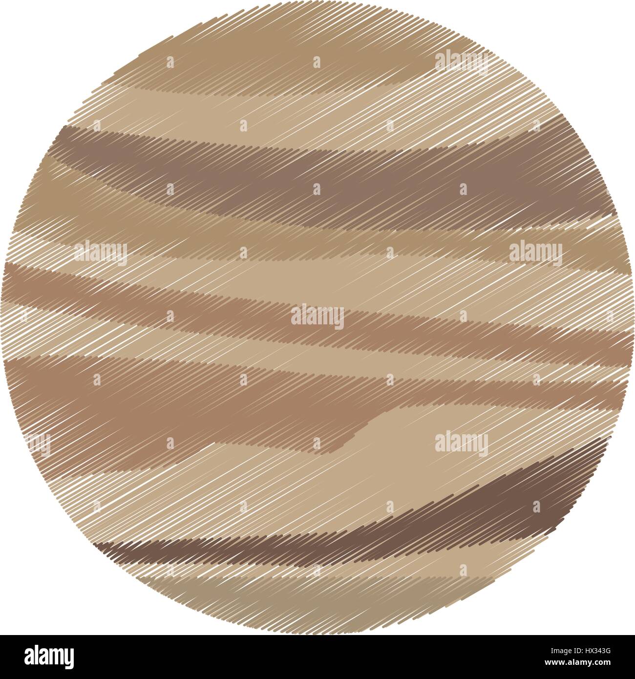 Dibujo planeta Venus galaxia sistema solar Ilustración del Vector