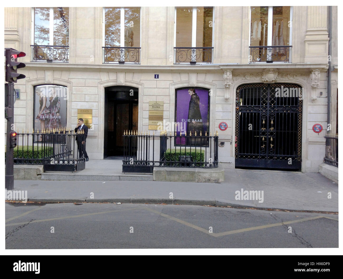 Elie Saab haute couture casa en París, Francia Foto de stock