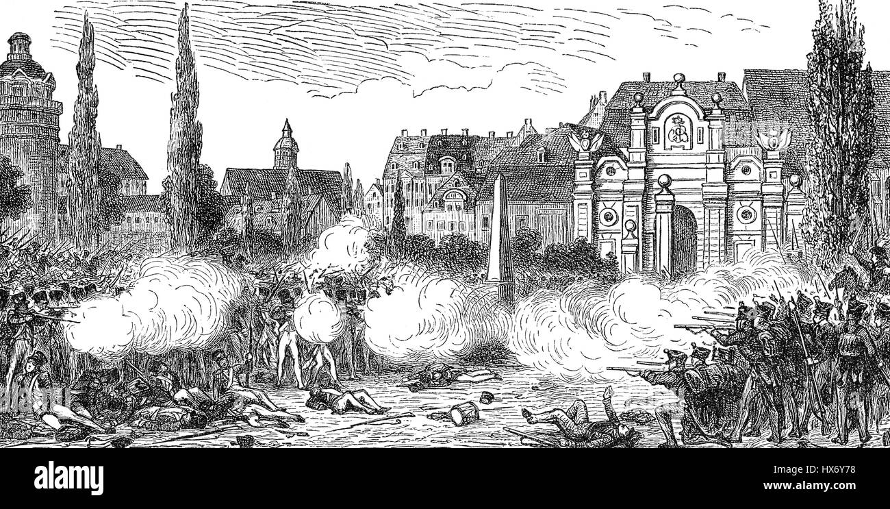 La Peterstor o portón, Leipzig, 1813, Batalla de las naciones, las