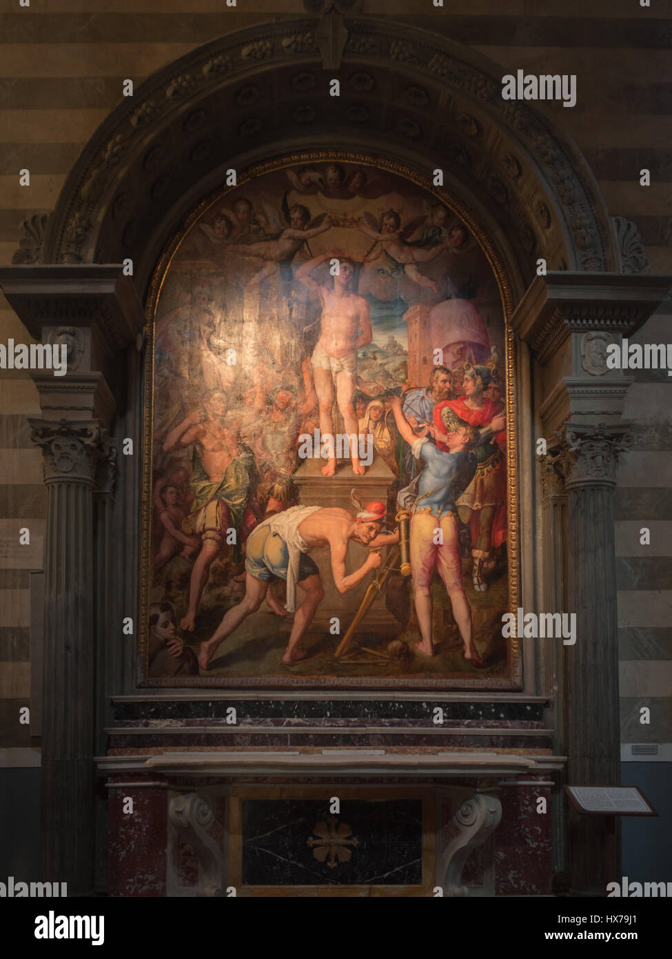 Martirio di San Sebastiano por Francesco Cungi, Volterra Duomo