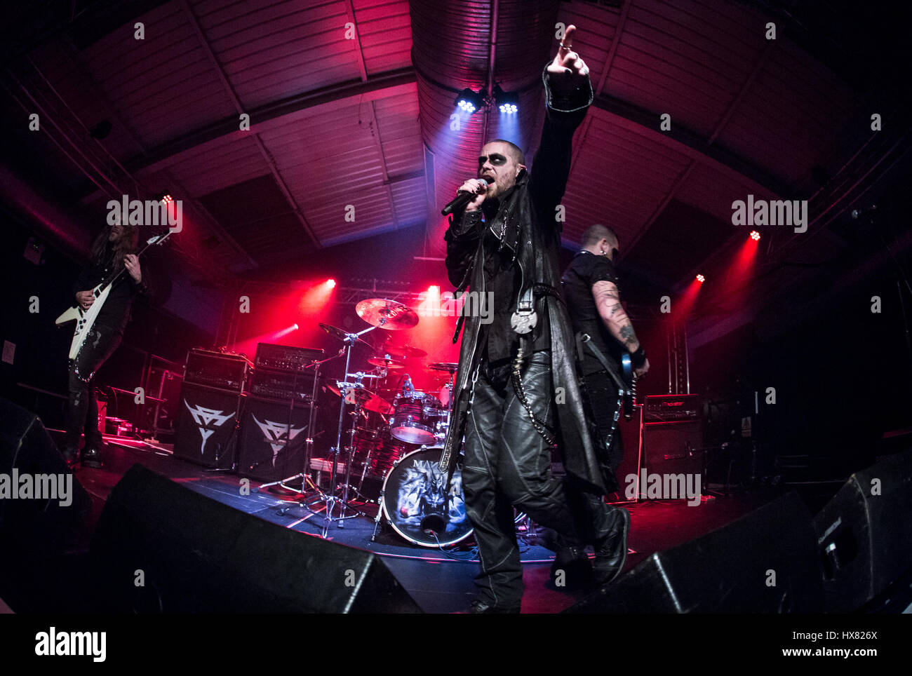 Manimal interpretando en vivo en el concierto en el motor Habitaciones con: Manimal Southampton donde: Southampton, Reino Unido cuando: 22 Feb 2017 Foto de stock