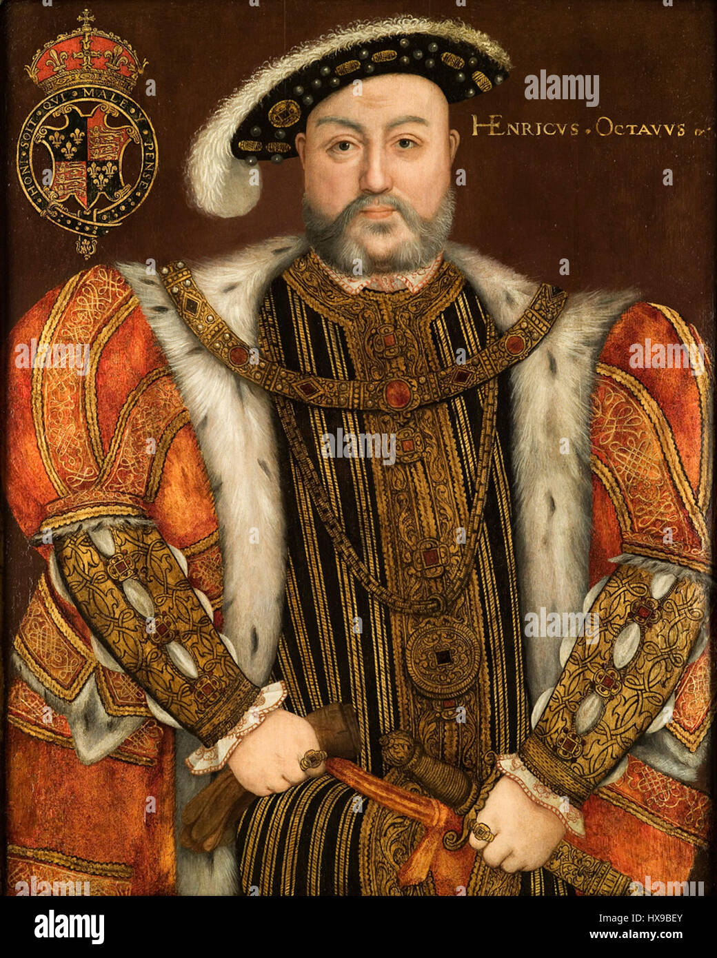 Retrato del Rey Henry VIII Foto de stock