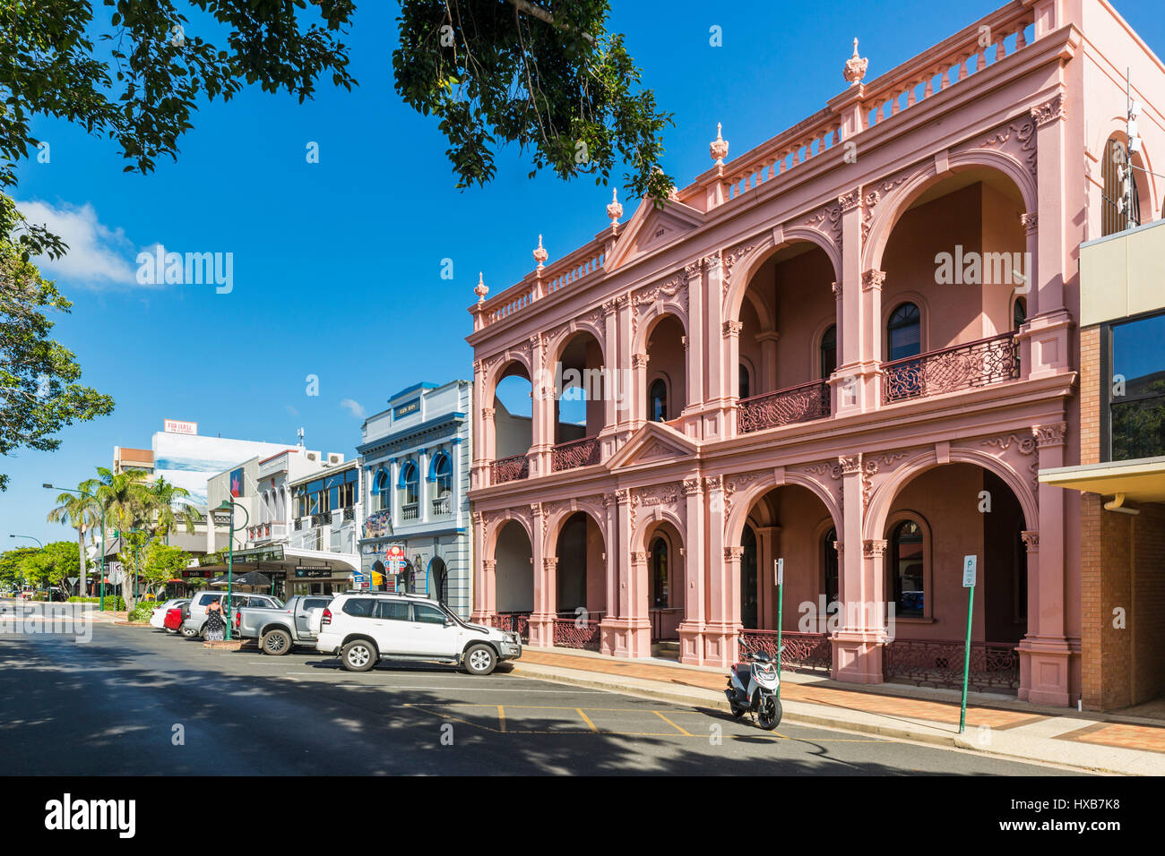 El edificio de la Escuela de Bellas Artes de Bundaberg en Bourbong Street. Bundaberg, Queensland, Australia Foto de stock
