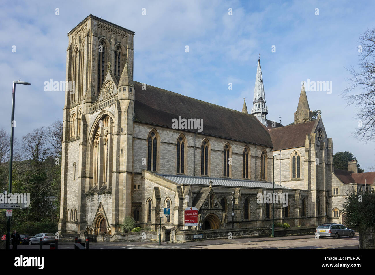 Bournemouth, Dorset, Inglaterra, la iglesia de St.Stephens Foto de stock