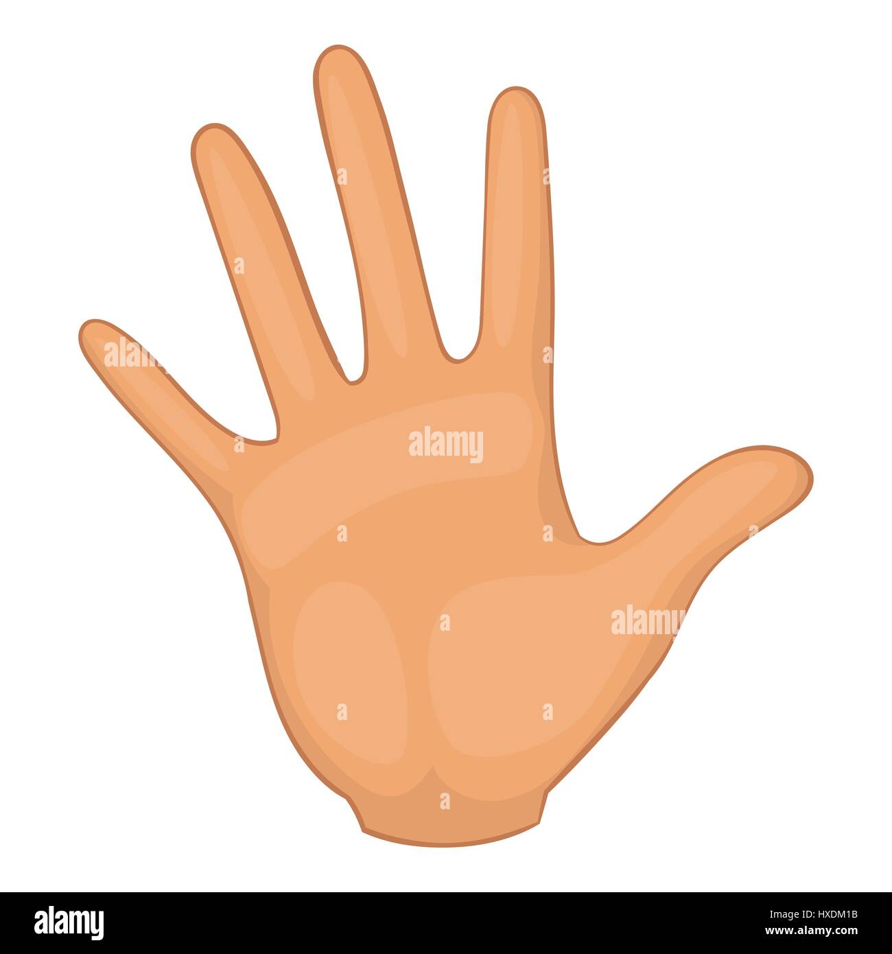 Icono de mano, estilo de dibujos animados Imagen Vector de stock - Alamy