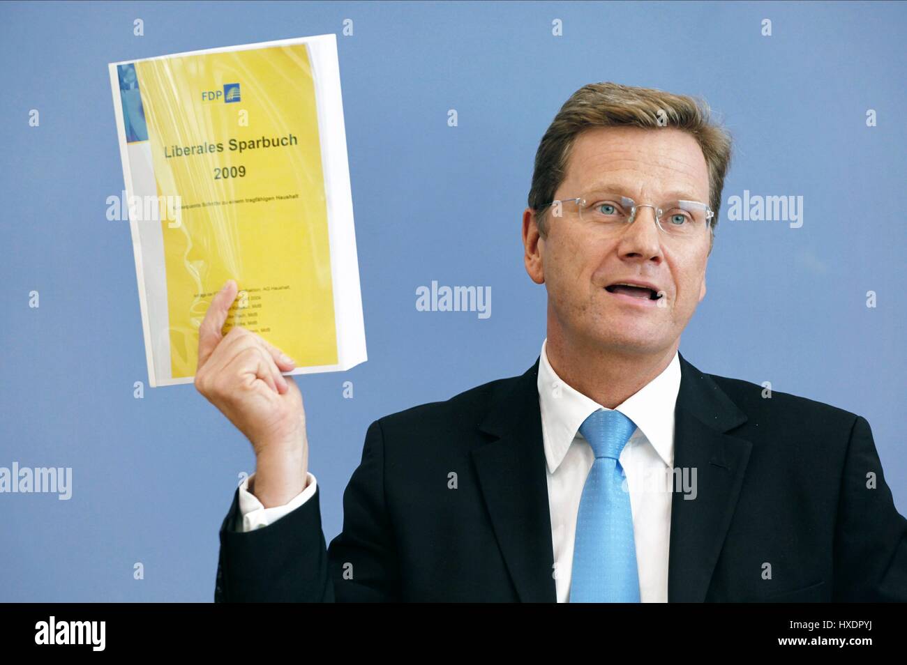 GUIDO WESTERWELLE político el 21 de septiembre de 2009 Berlín Foto de stock