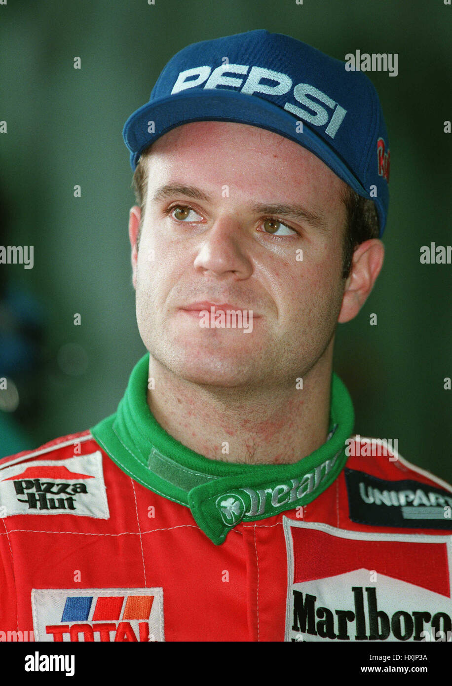 RUBENS BARRICHELLO TOTAL JORDAN PEUGEOT piloto de F1 20 de febrero de 1995  Fotografía de stock - Alamy