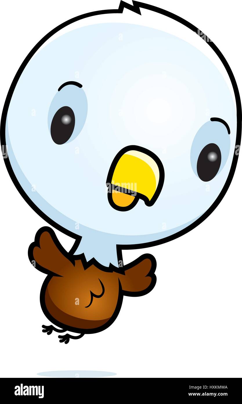 Una caricatura de la ilustración de un bebé de águila Imagen Vector de  stock - Alamy