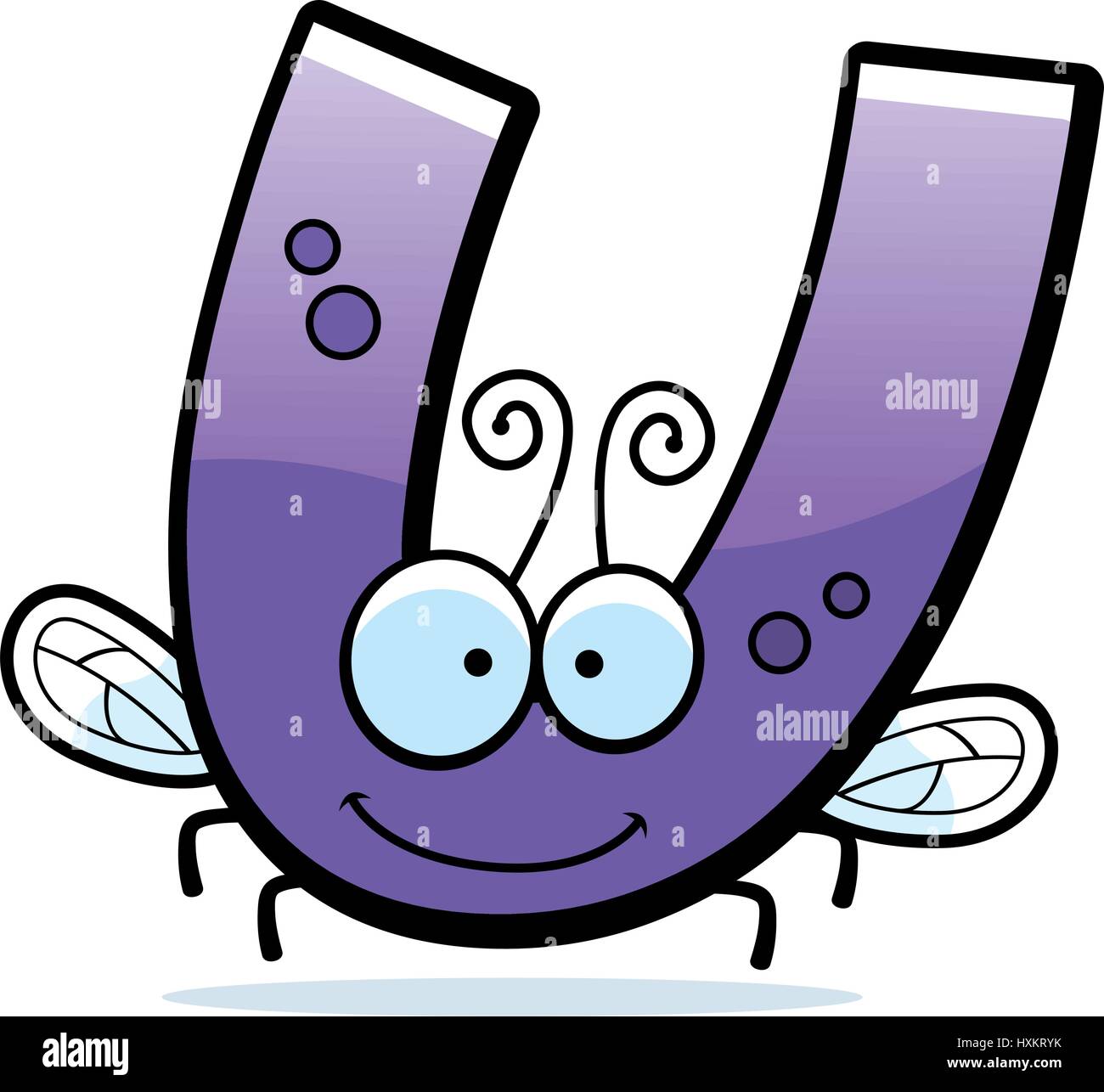 Una caricatura de la ilustración de la letra U con un tema de ...