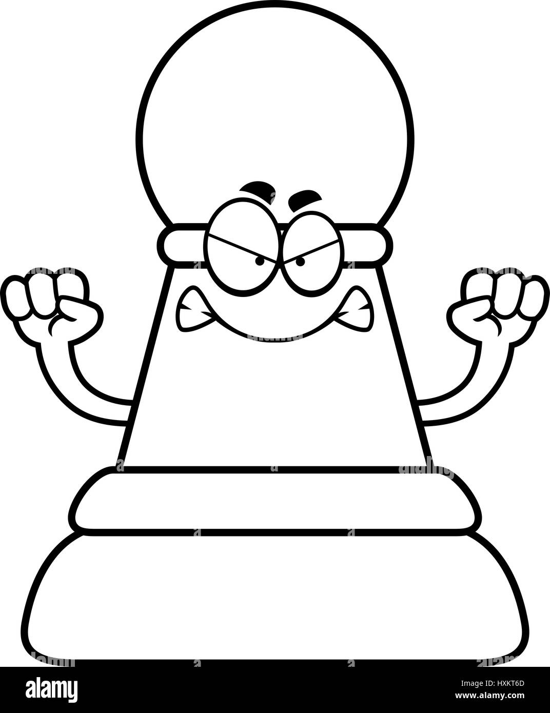 Una caricatura de la ilustración de un peón pieza de ajedrez con enojo Imagen Vector de stock - Alamy Una caricatura de la ilustración de un peón pieza de ajedrez con enojo Imagen Vector de stock - Alamy