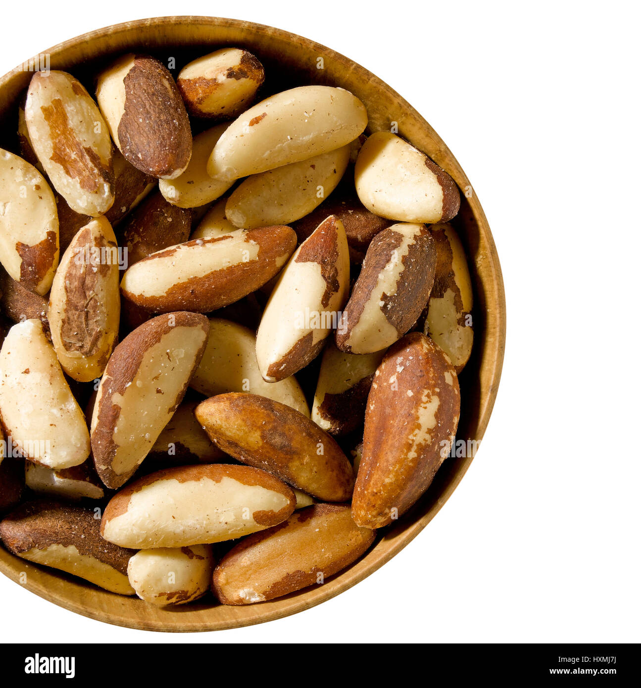 Las nueces de Brasil en un tazón Foto de stock