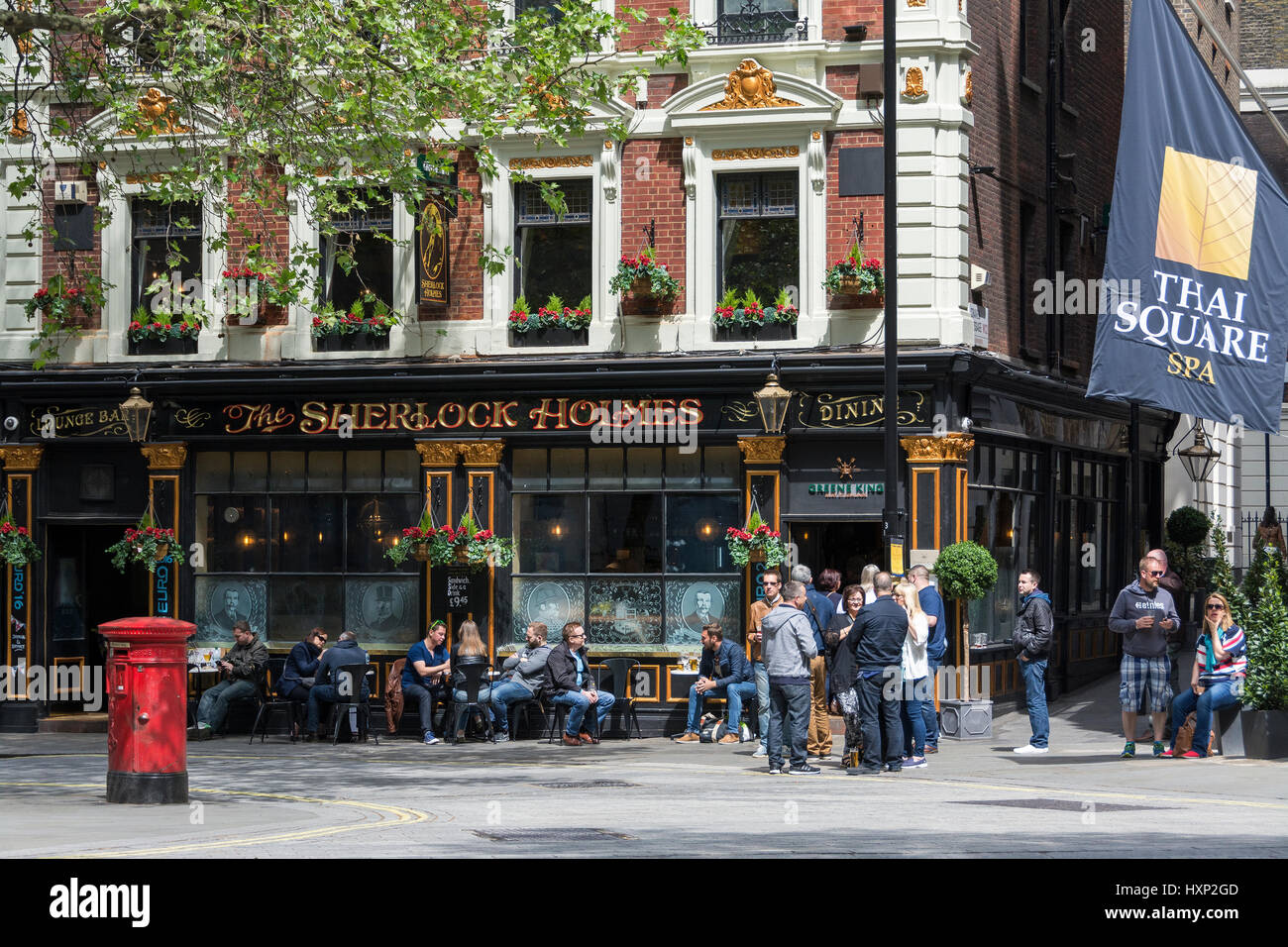 El Sherlock Holmes Pub en Northumberland Street, Londres, Inglaterra, Reino Unido. Foto de stock