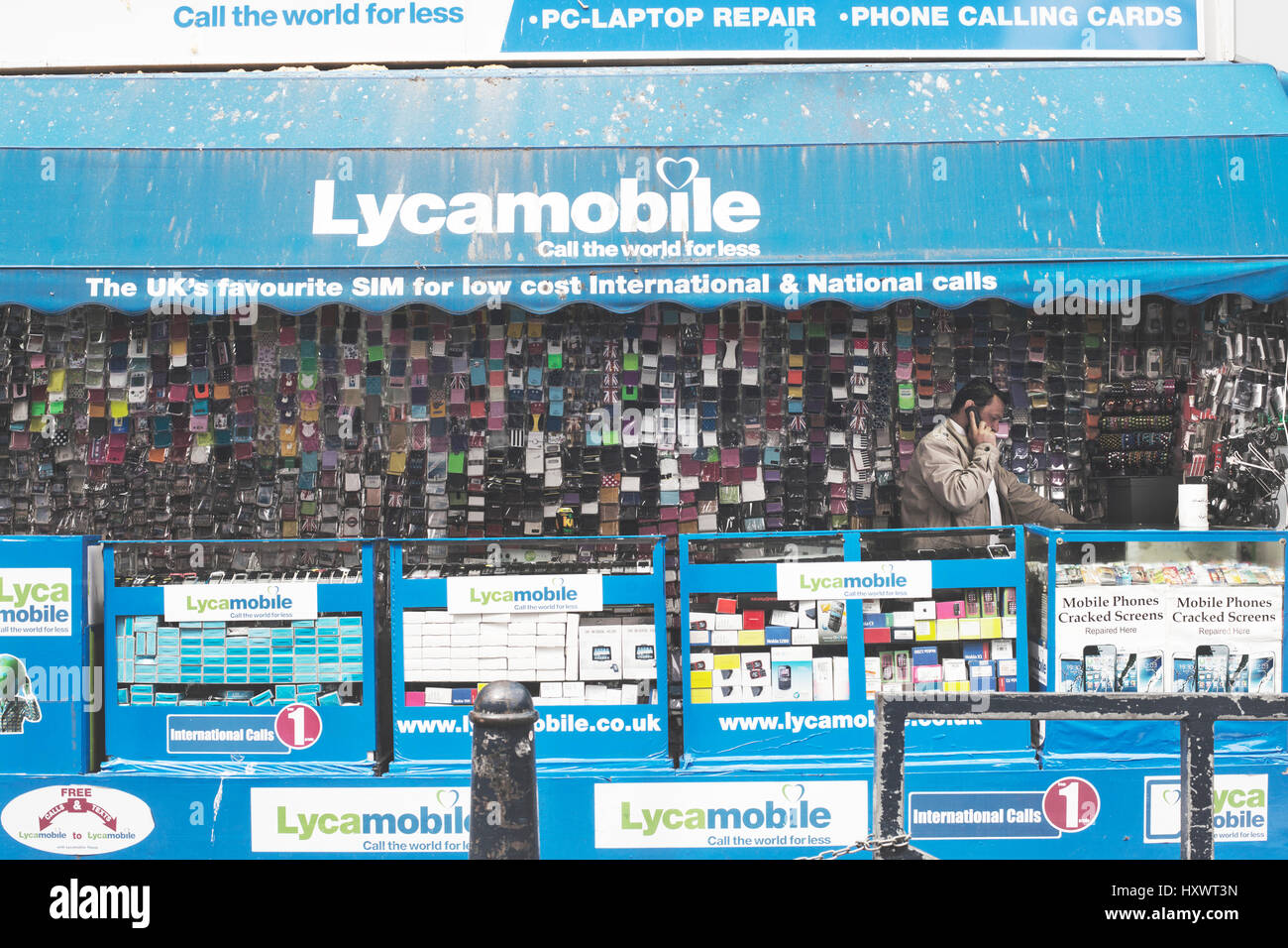 Una tienda de Lycamobile en Londres, Reino Unido Fotografía de stock - Alamy