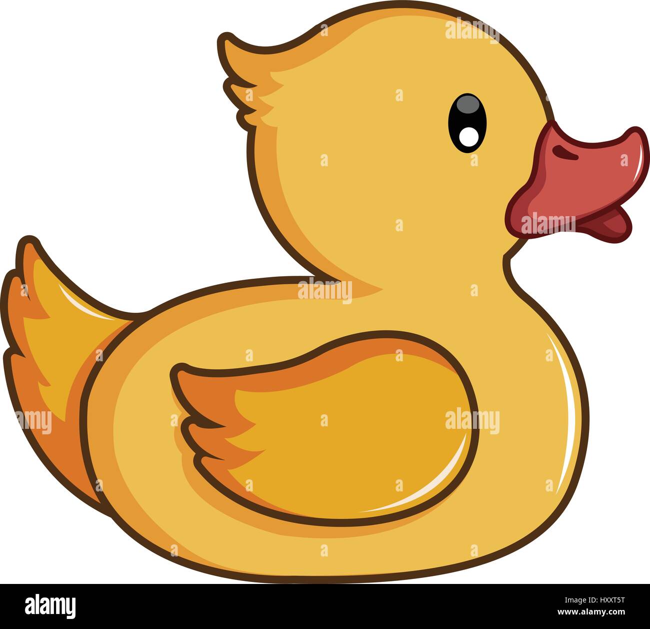 Patito amarillo, icono de estilo de dibujos animados Imagen Vector de stock  - Alamy