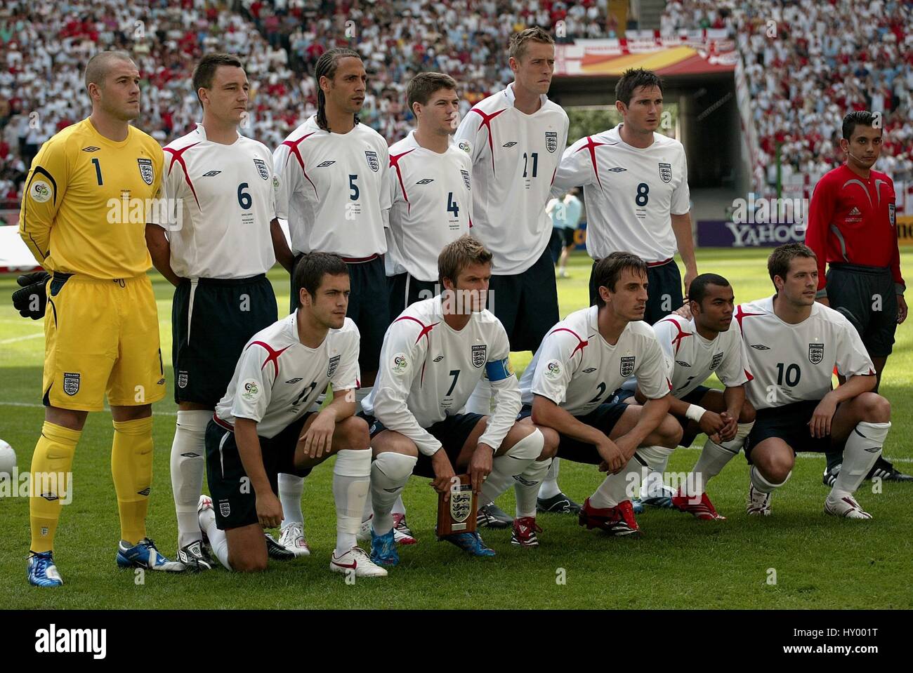 Grupo Equipo De Inglaterra Inglaterra Contra Paraguay World Cup Frankfurt Alemania El 10 De Junio De 2006 Fotografia De Stock Alamy
