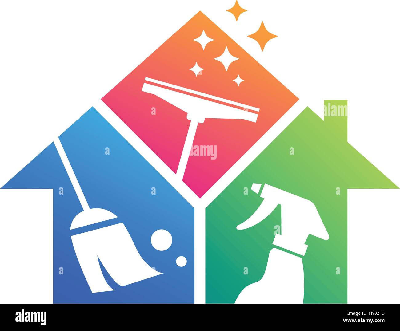 La limpieza doméstica. Servicio de limpieza. Limpieza de edificios,  ilustración vectorial Imagen Vector de stock - Alamy