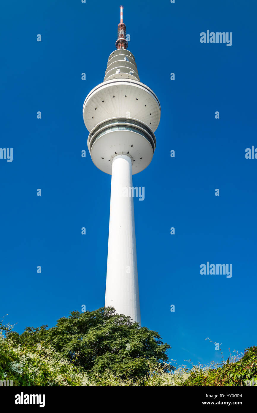 Heinrich-Hertz-Tower, la torre de radio/televisión, Hamburgo Foto de stock