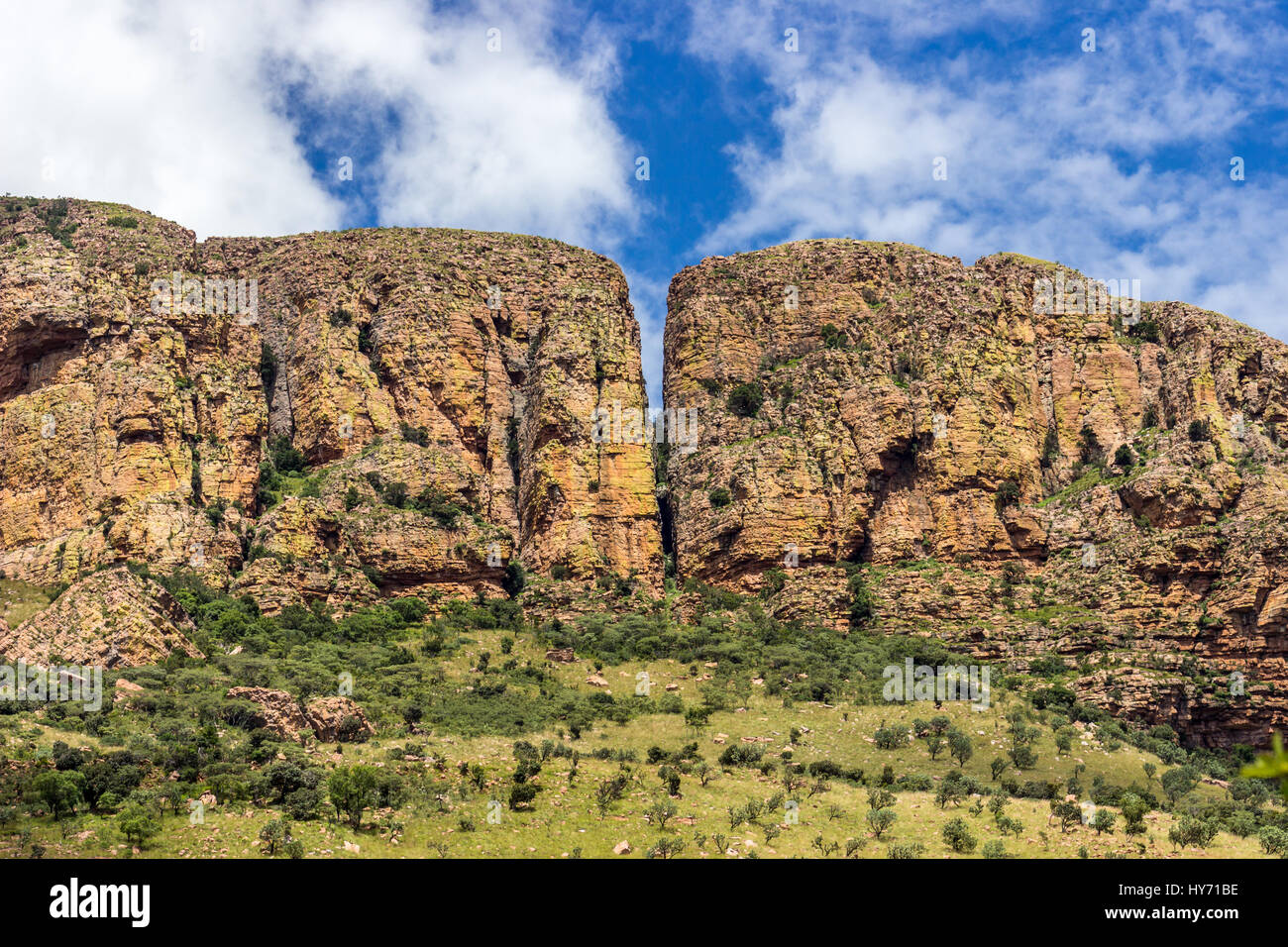 La biosfera de Waterberg mountain en la provincia de Limpopo Foto de stock