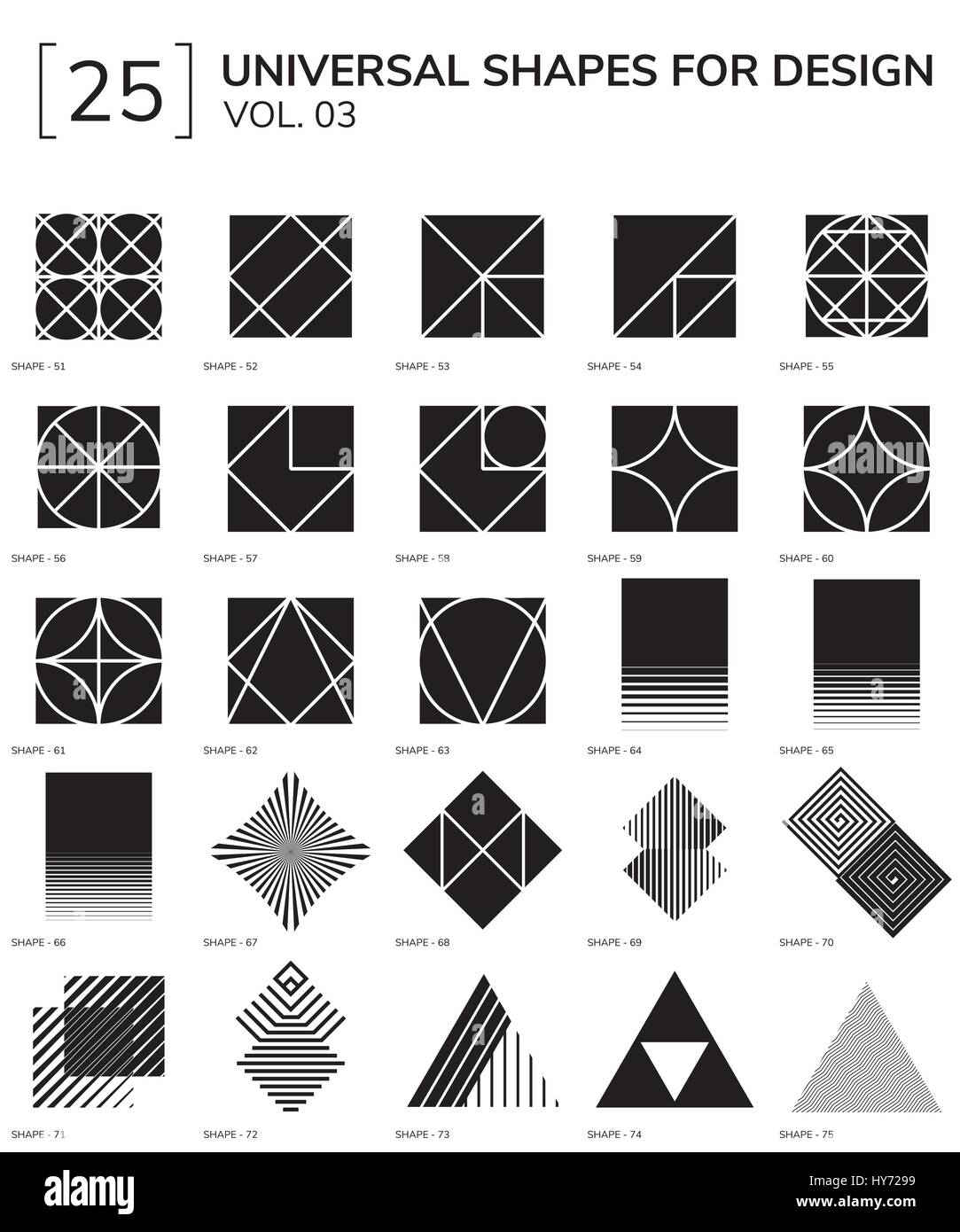 Las formas geométricas Ilustración del Vector