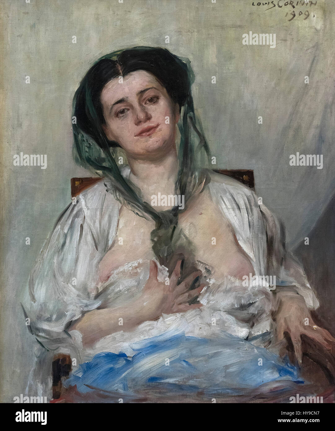 Lovis Corinth (1858-1925), Retrato de Donna Gravida (esposa del artista), 1909. Die Gattin des Künstlers. Foto de stock