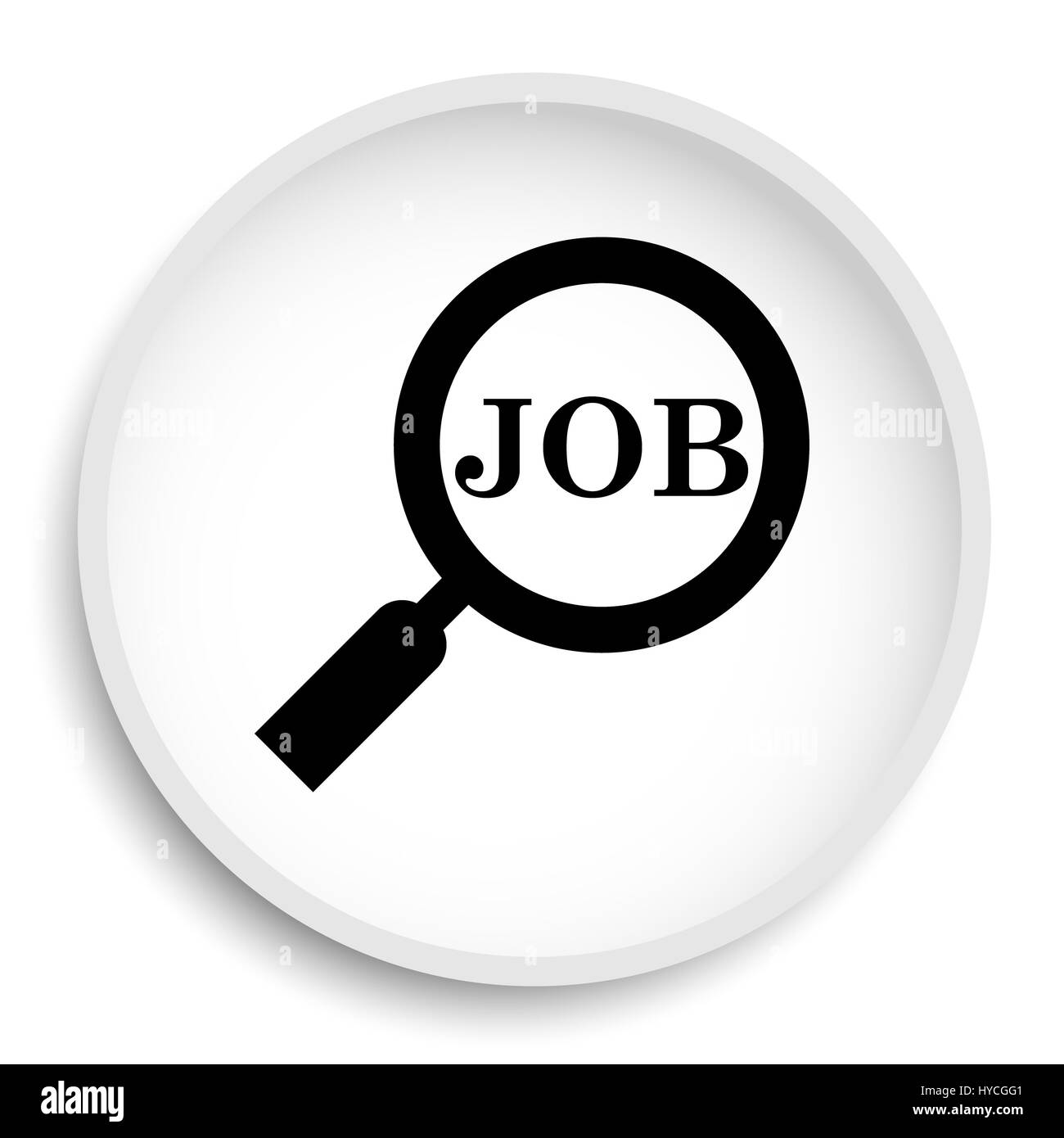 Icono de buscar trabajo. Botón web buscar trabajo sobre fondo blanco  Fotografía de stock - Alamy