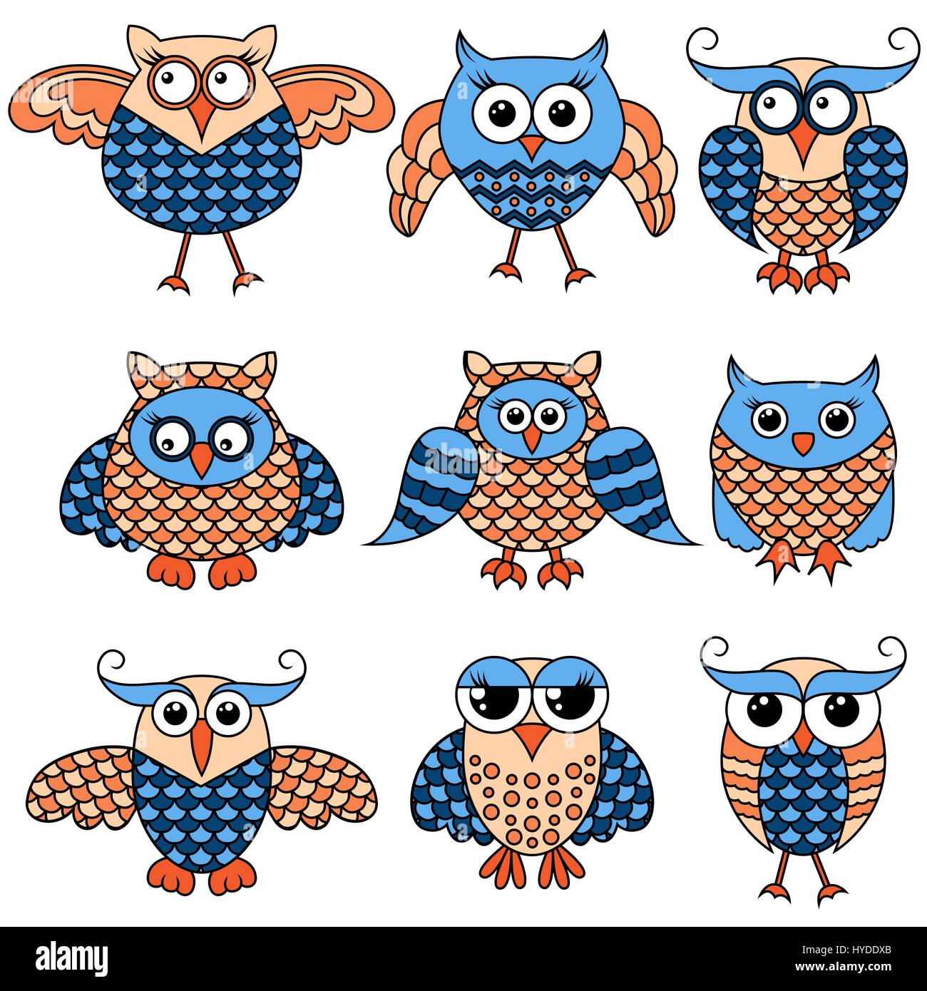 Buhos Dibujos A Color
