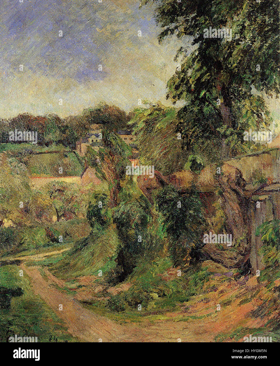 Gauguin 1884 Alrededores de Rouen Foto de stock