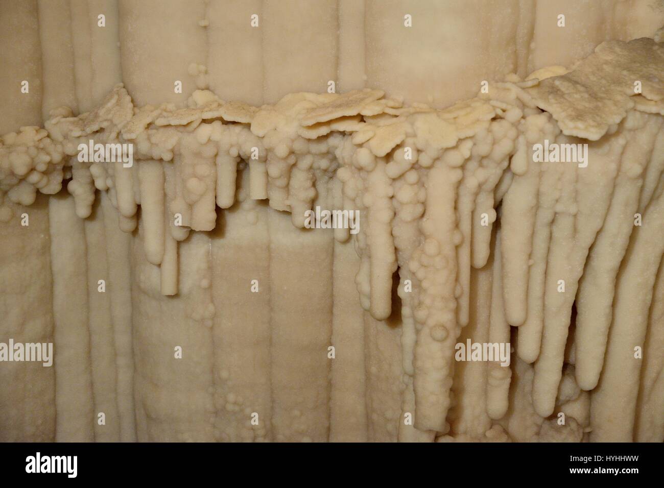 Las Cuevas de Toirano vista interior - Italia Foto de stock