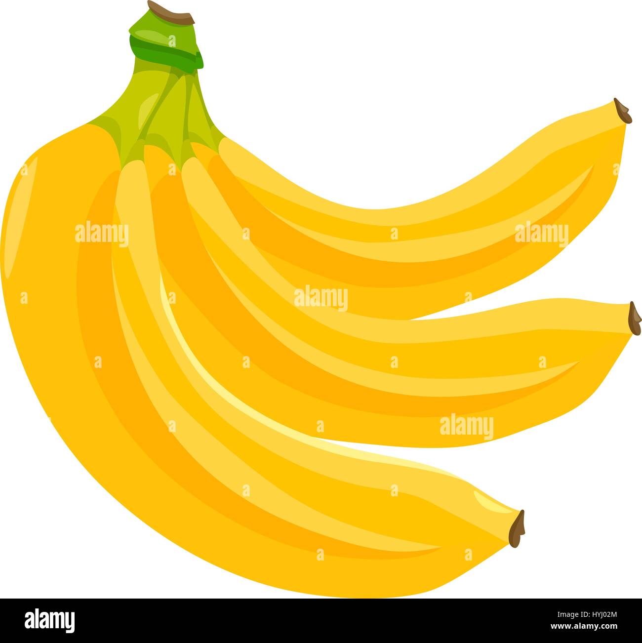 Ilustracion De Dibujos Animados De Platano Fruta Objeto De Alimentos Imagen Vector De Stock Alamy