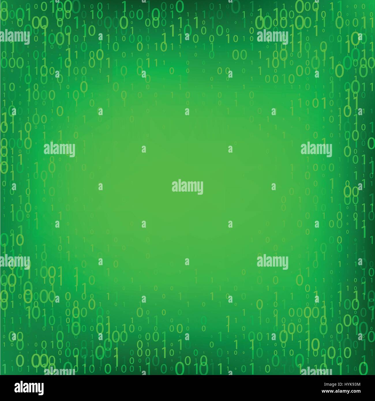 Resumen aisladas de color verde caída de código binario de fondo, elemento de programación como telón de fondo la ilustración vector Ilustración del Vector