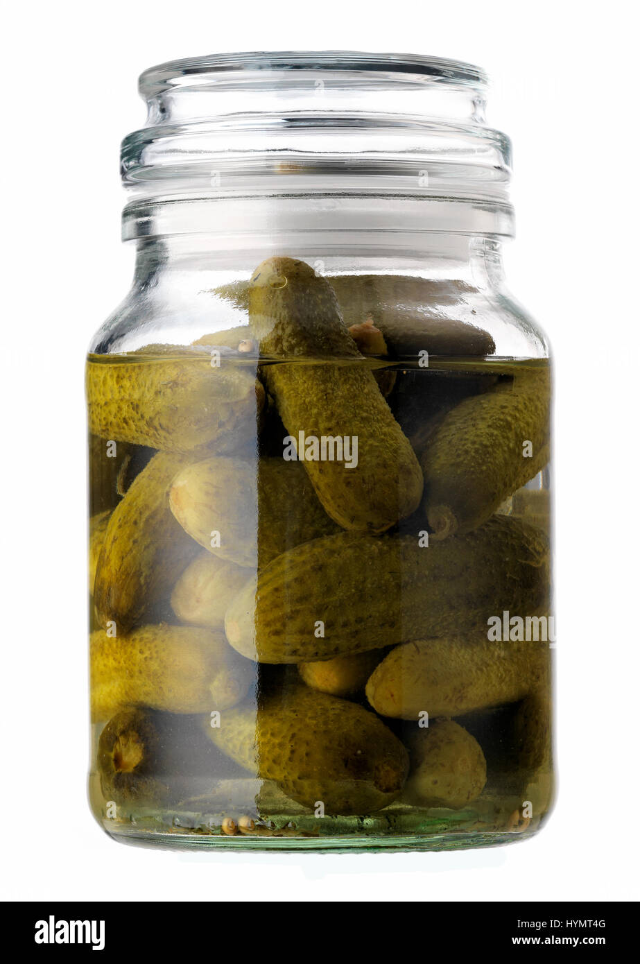 El pepinillo en almacenamiento jar Foto de stock