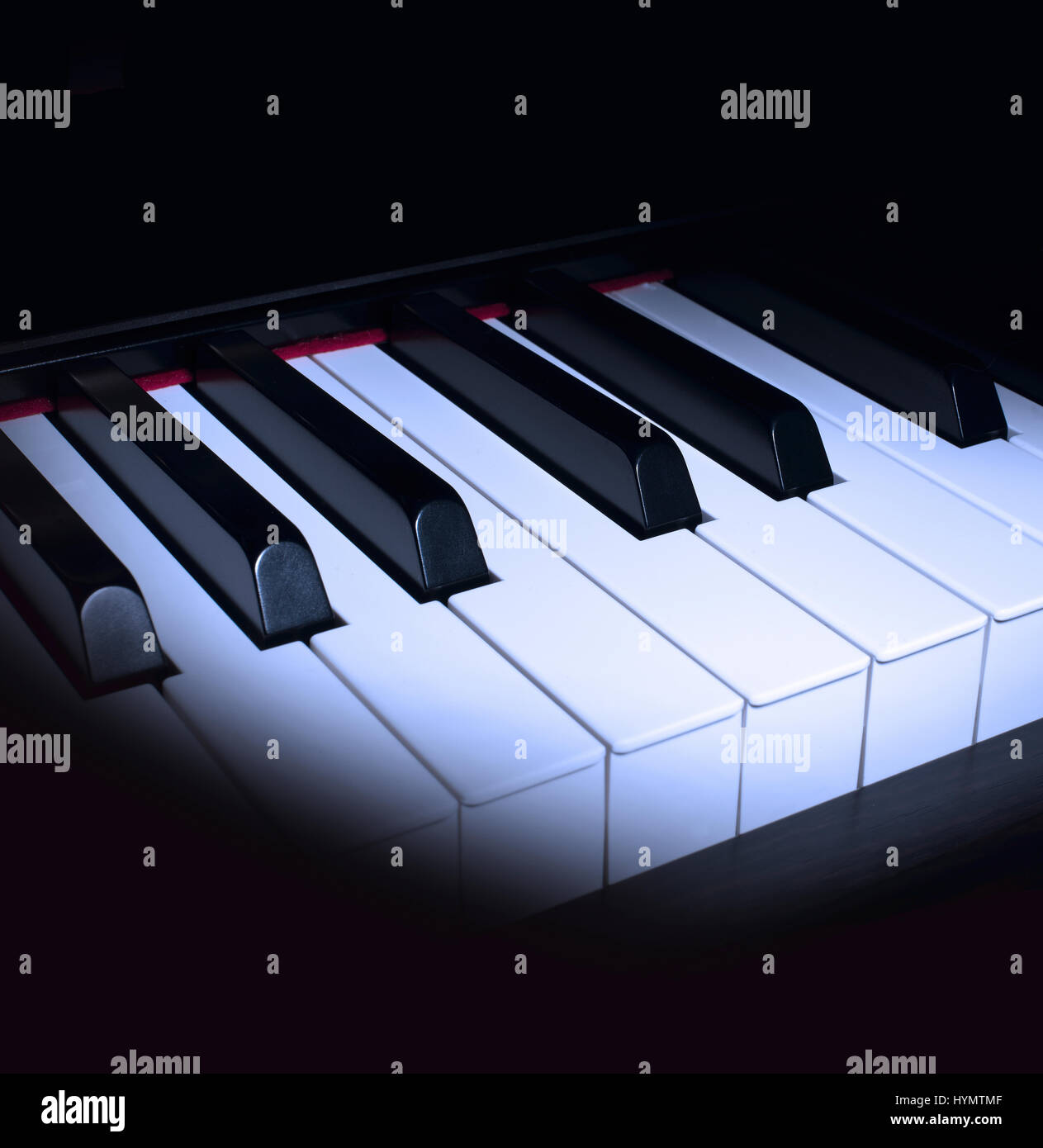 Teclas del piano Cerrar Foto de stock