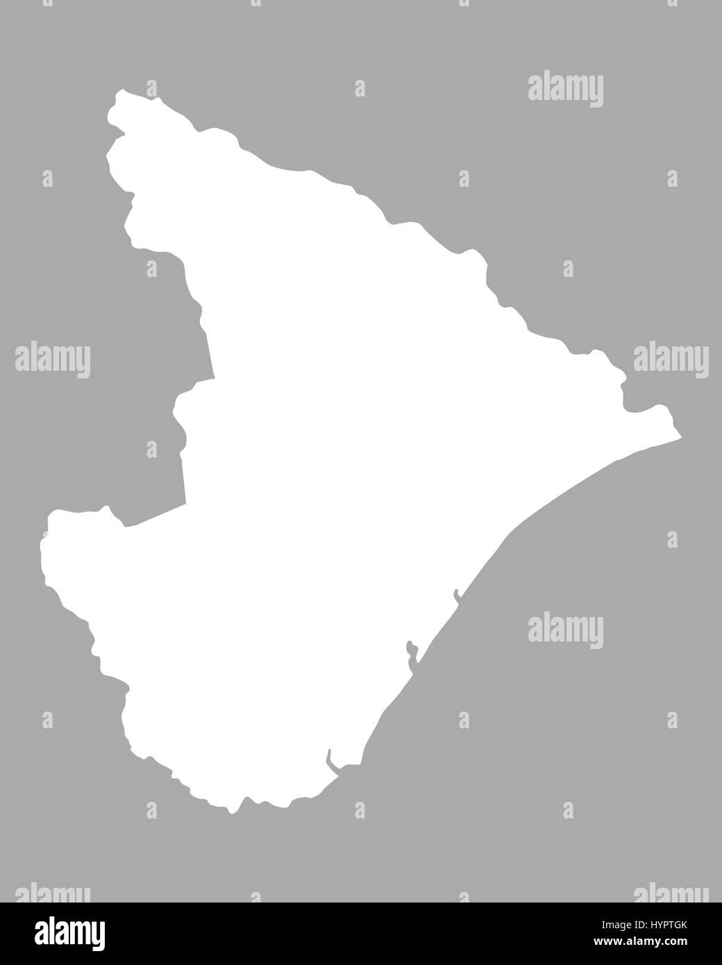Mapa de Sergipe Fotografía de stock Alamy