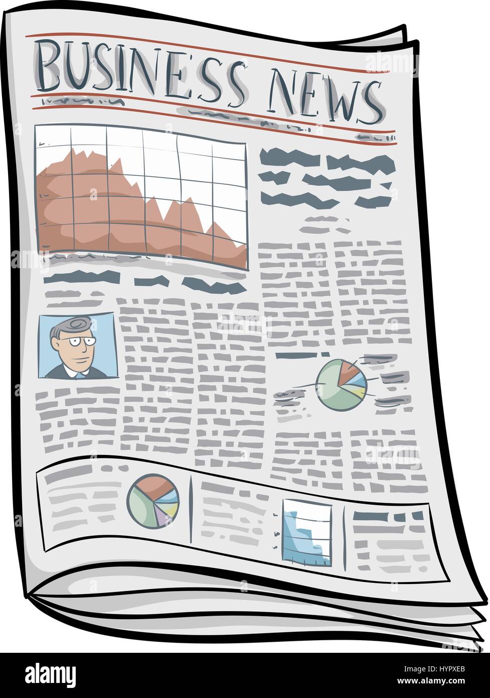 Periódico económico Imágenes vectoriales de stock - Alamy