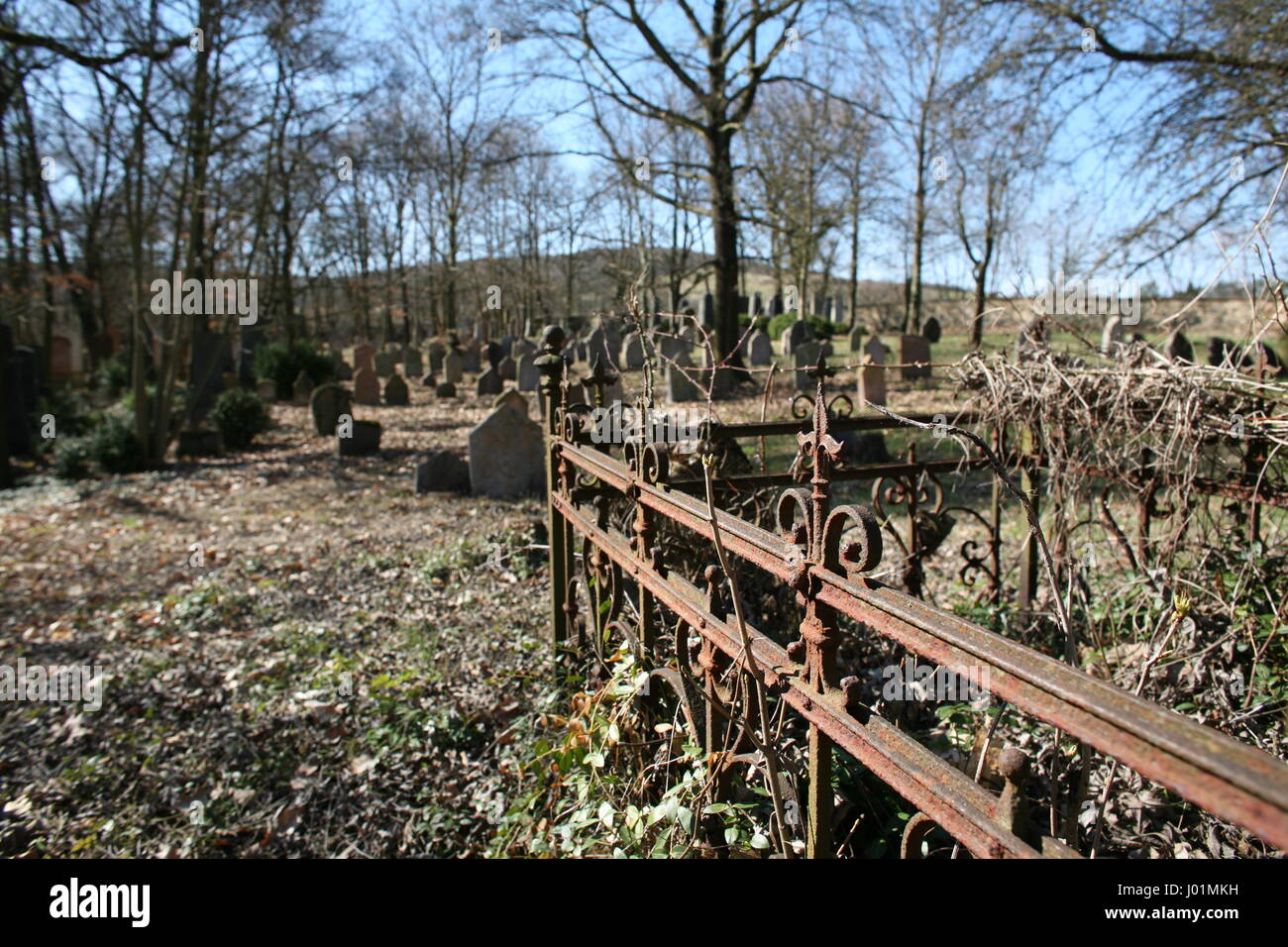 Cementerio judío. Foto de stock