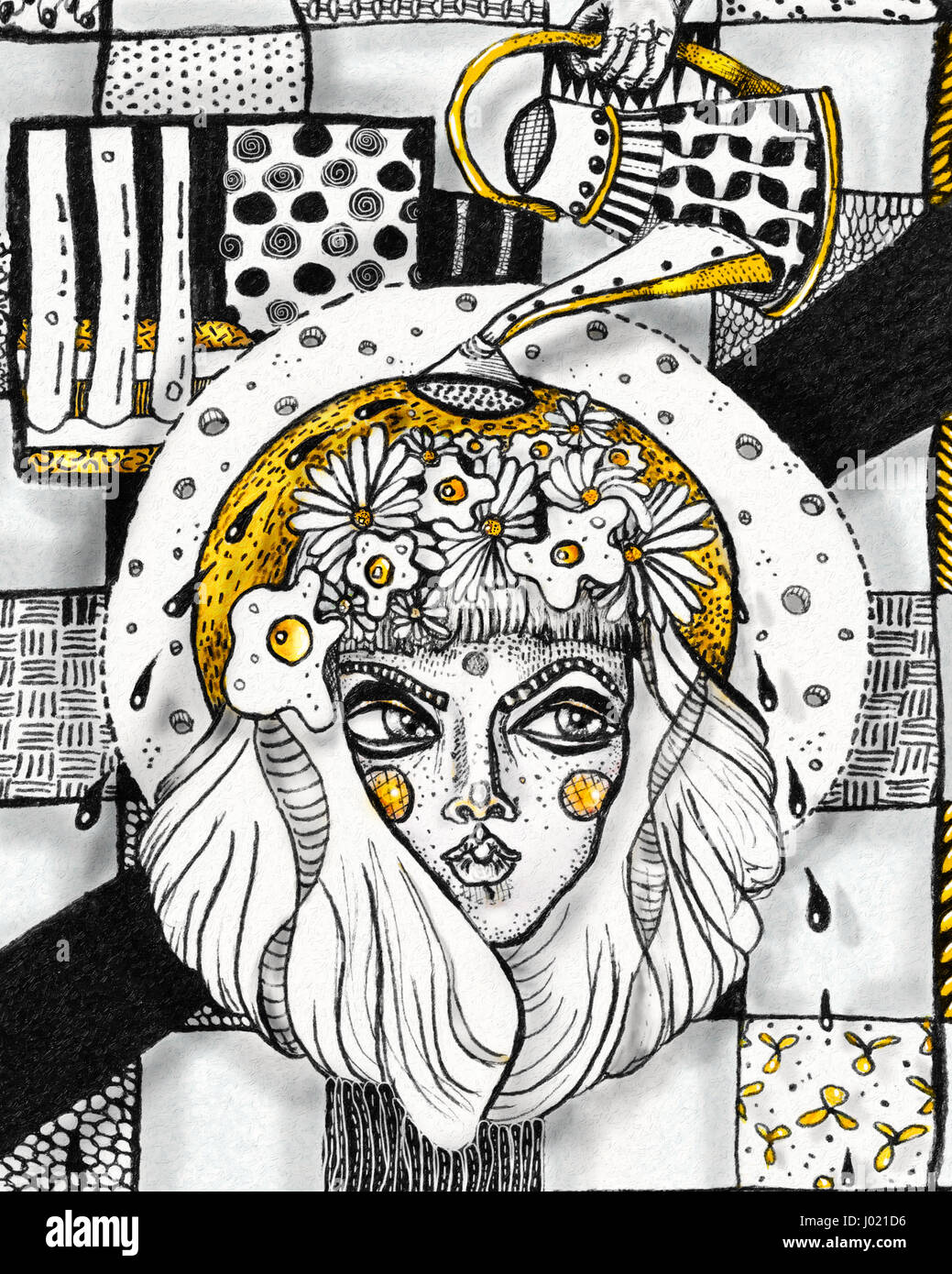 Retrato De Espacio Chicas Dibujadas Con Amarillo Negro Y Blanco Fotografia De Stock Alamy Ver más ideas sobre imagenes de chicas dibujadas, chica tumblr dibujo, dibujos tumblr. https www alamy es foto retrato de espacio chicas dibujadas con amarillo negro y blanco 137728002 html