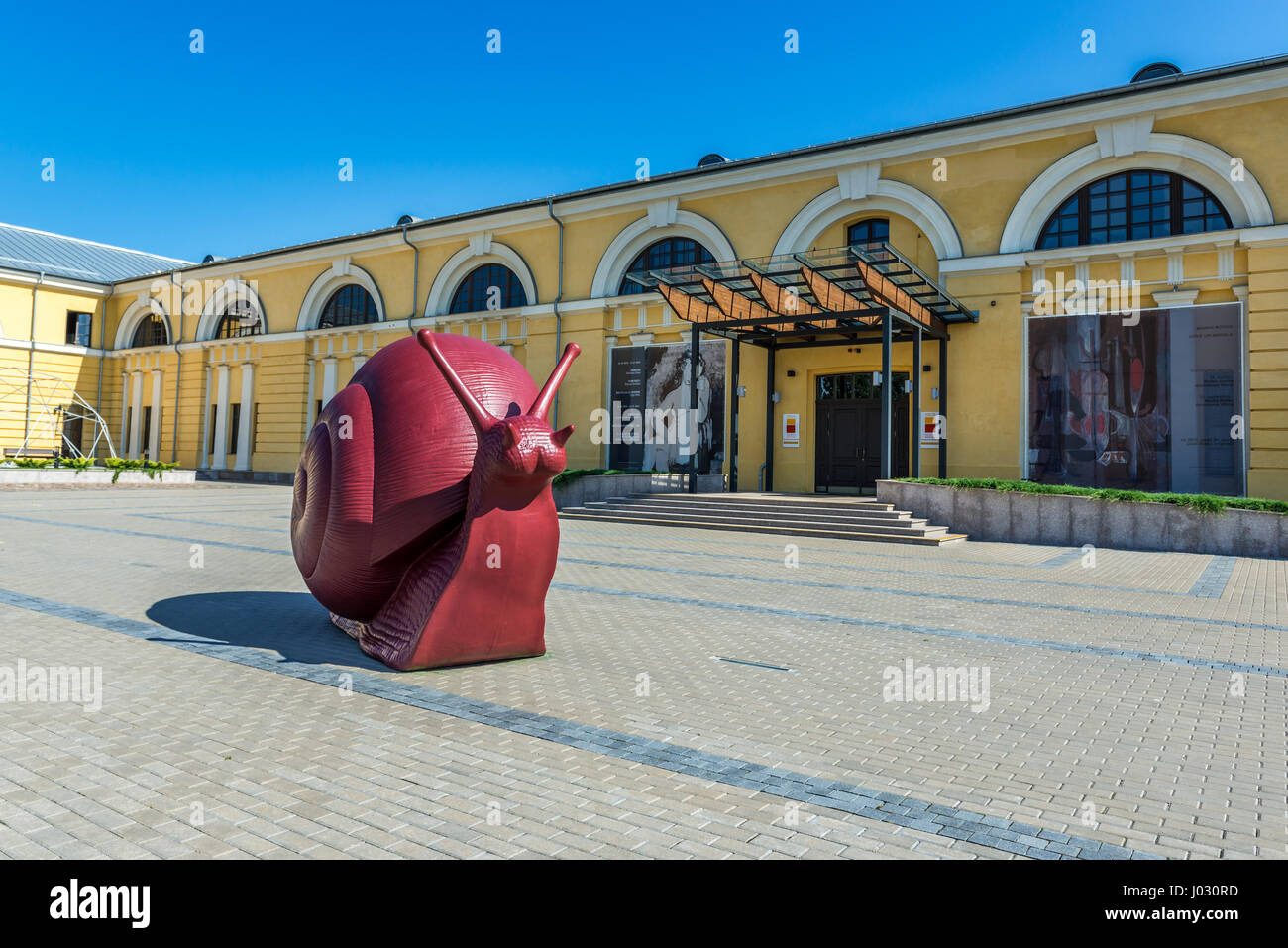 Mark Rothko edificio del Centro de Arte (ex arsenal de municiones) en Daugavpils Fortaleza (también llamado Dinaburg Fortaleza) en la ciudad de Daugavpils, República de Lat Foto de stock