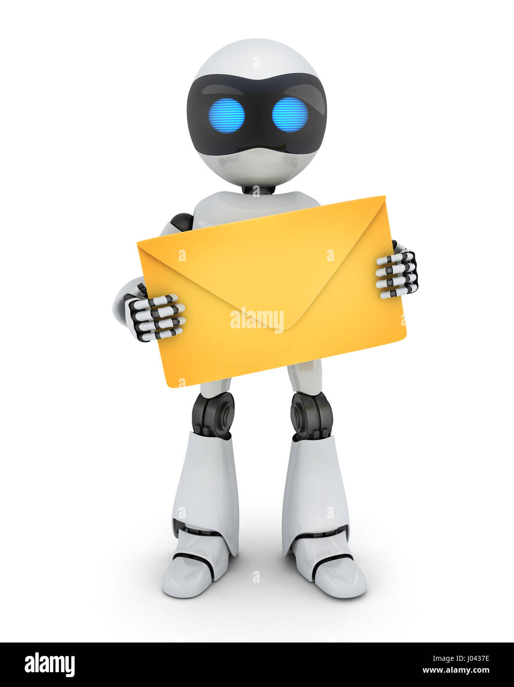 Letra r con el robot caricatura ilustración Fotografía de stock - Alamy